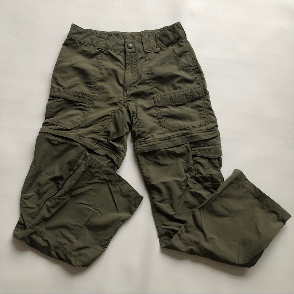 EMS Women’s Hiking Zip-off Pants size 0 Regular Green Eastern Mountain Sports
